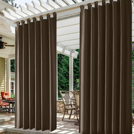 Lätt utomhusgardin med hällor