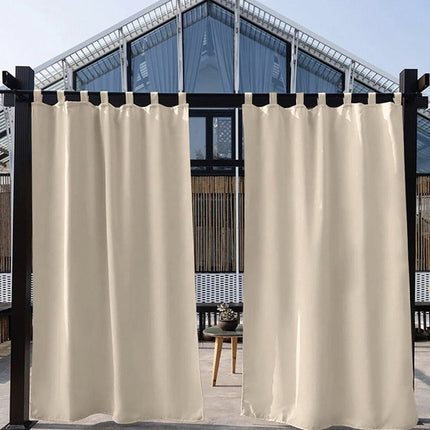 Lätt utomhusgardin med hällor