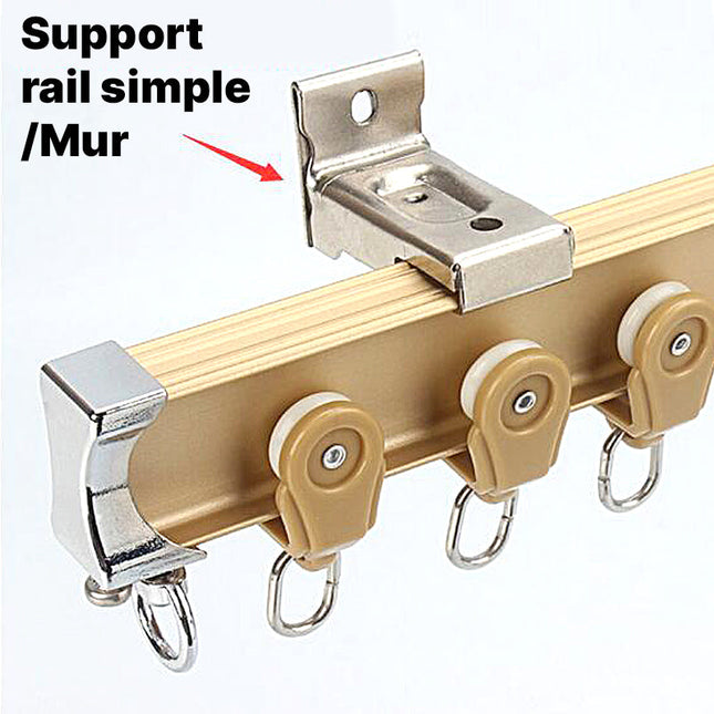 Svart gardinskena för takmontering Liberty