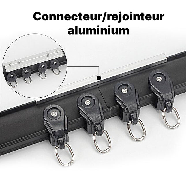 Svart gardinskena för takmontering Liberty
