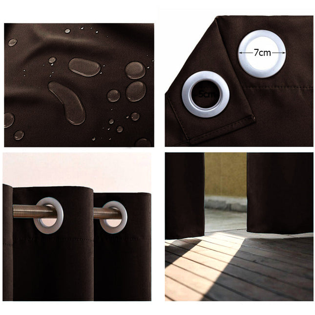 Slitstark mörk gardin för utomhusbruk