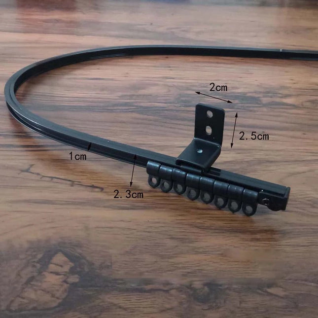 Vit böjbar gardinskena Gusano