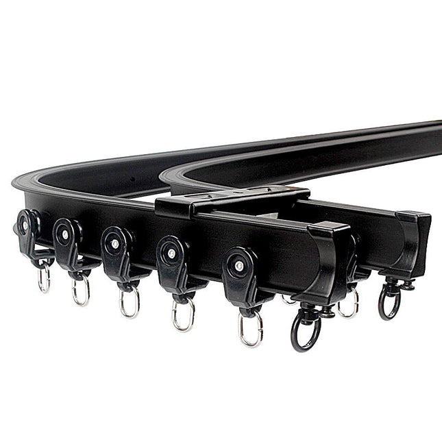 Svart gardinskena för takmontering Liberty