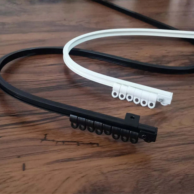 Vit böjbar gardinskena Gusano