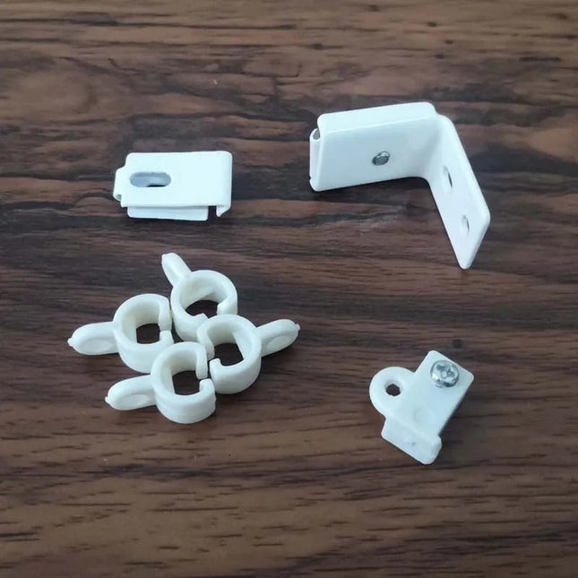 Vit böjbar gardinskena Gusano