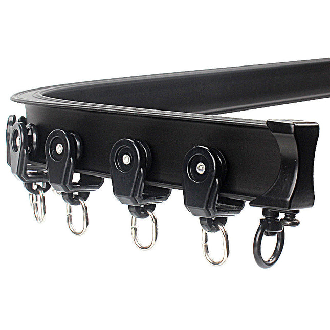 Svart gardinskena för takmontering Liberty