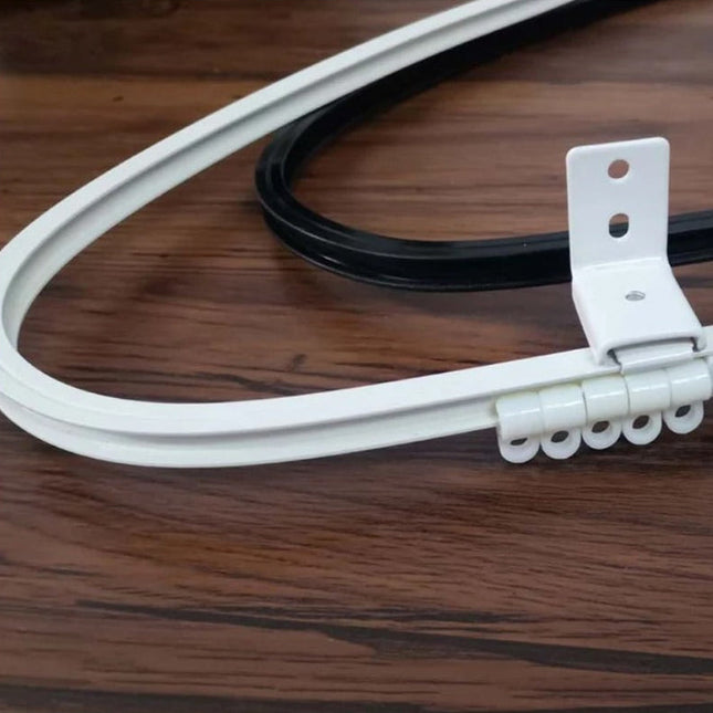 Vit böjbar gardinskena Gusano