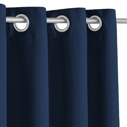 Marinblå utomhusgardin för altan