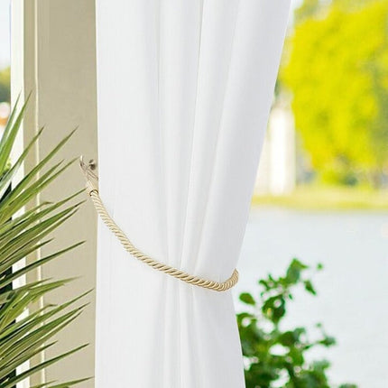 Ljusgrå utomhusgardin för balkong