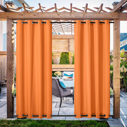 Orange utomhusgardin för paviljong