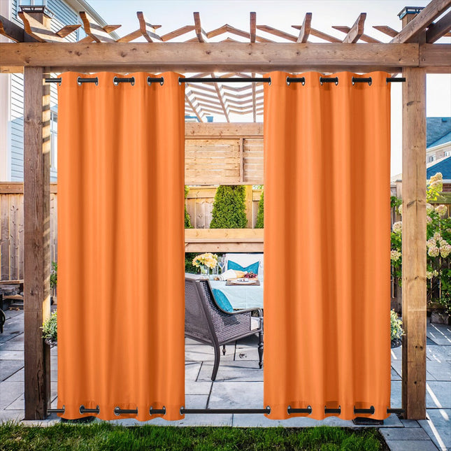 Orange utomhusgardin för paviljong