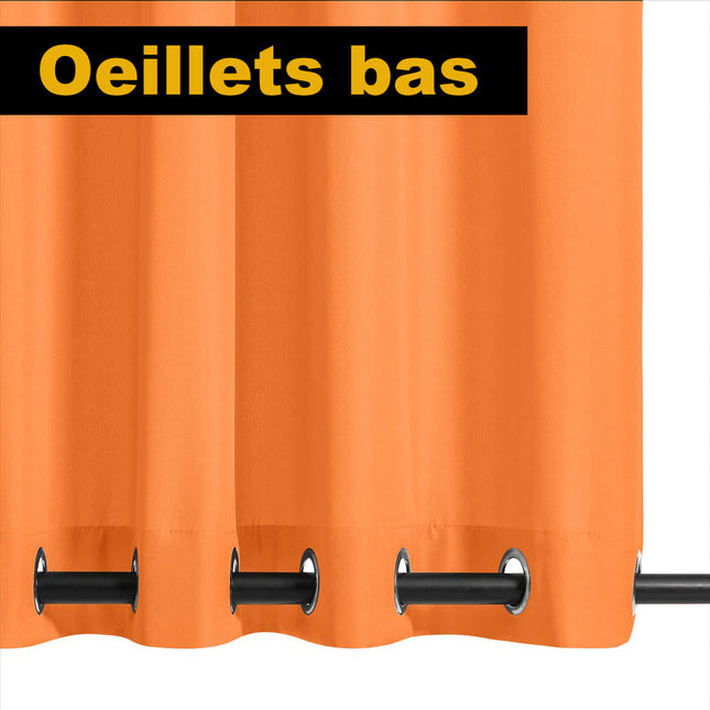 Orange utomhusgardin för paviljong