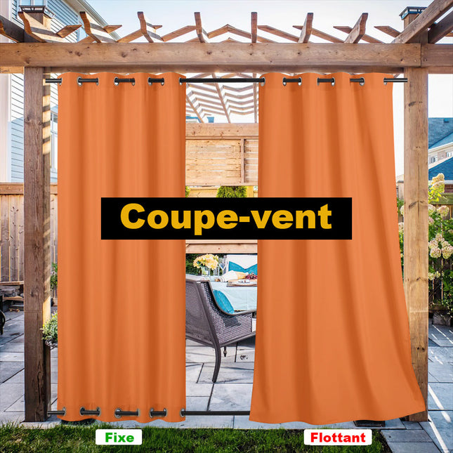 Orange utomhusgardin för paviljong