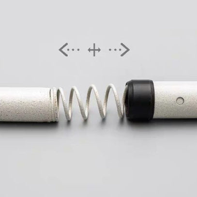 Modern svart utdragbar gardinstång