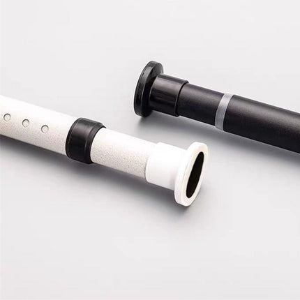 Modern svart utdragbar gardinstång