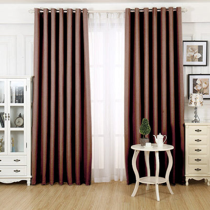 Mörkläggningsgardin kaffebrun för sovrum och vardagsrum