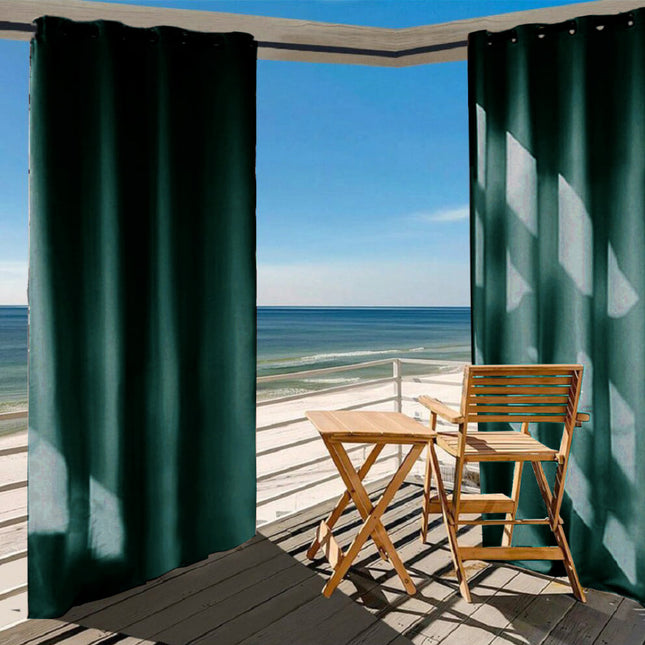 Vattentålig utomhusgardin för balkong