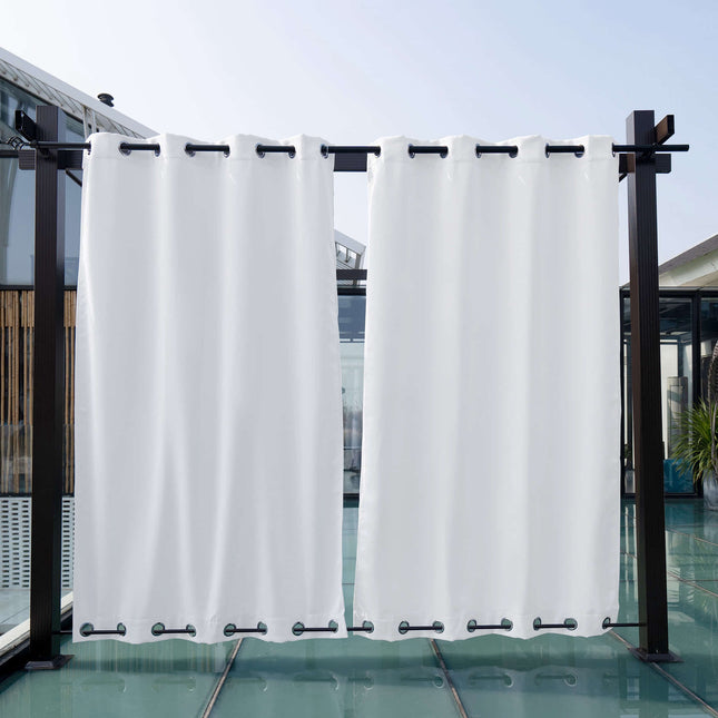 Utomhusgardin med öljetter för uteplats