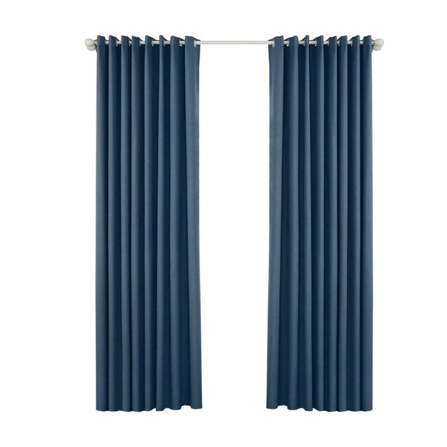 Mörkblå utegardin för pergola
