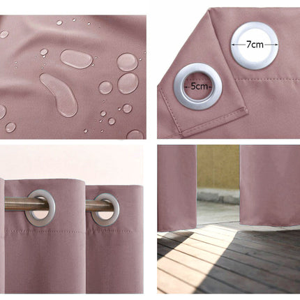 Utomhusgardin med öljetter för insynsskydd