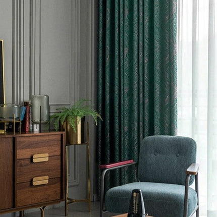 Mörkläggande gardin med skandinaviskt mönster