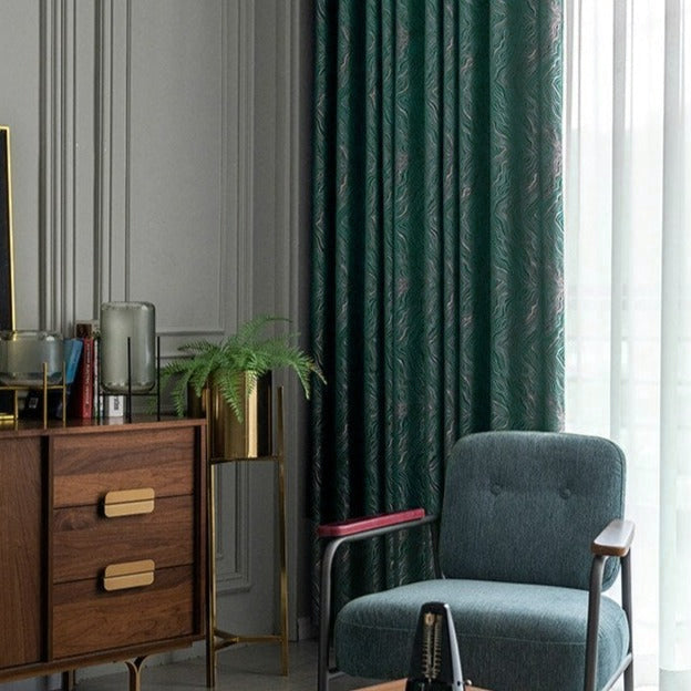 Mörkläggande gardin med skandinaviskt mönster