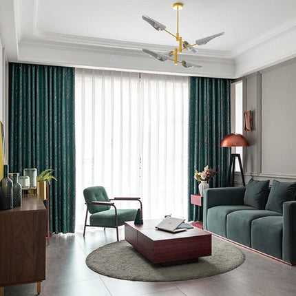 Mörkläggande gardin med skandinaviskt mönster