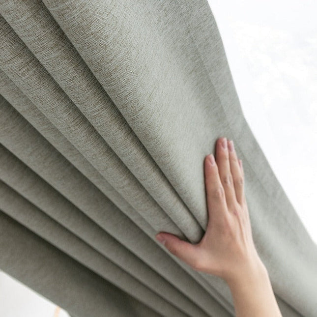 Grön mörkläggningsgardin för sovrum vardagsrum