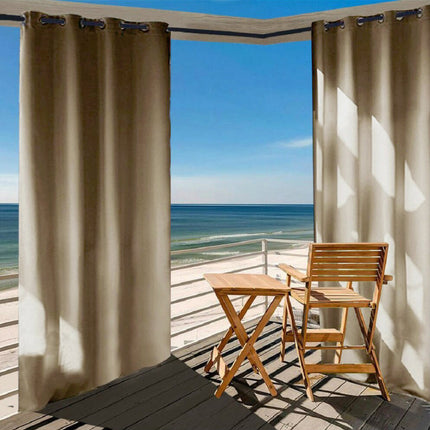 Beige vattentät gardin för uterum