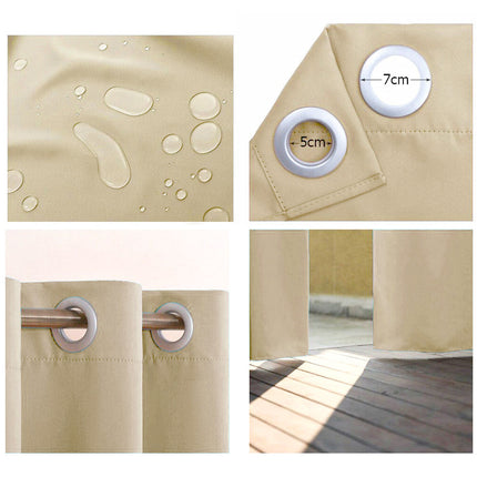 Vattentät utomhusgardin för altan och balkong