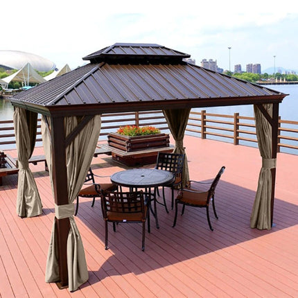 Kraftig utomhusgardin för pergola