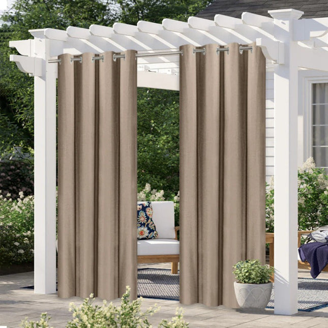 Kraftig utomhusgardin för pergola