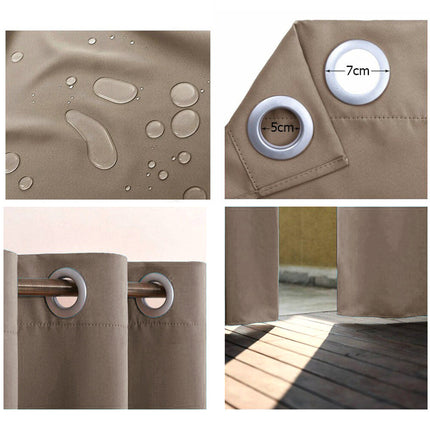 Kraftig utomhusgardin för pergola