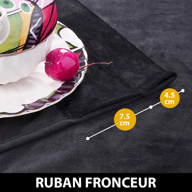 Svart termisk mörkläggningsgardin för sovrum