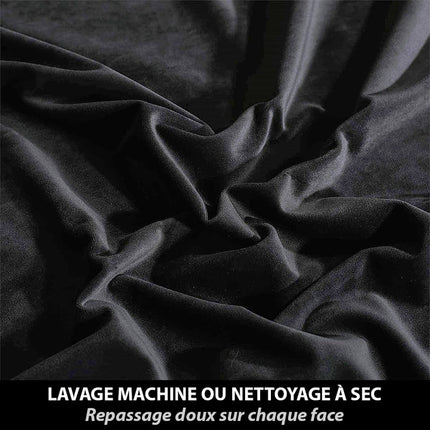 Svart termisk mörkläggningsgardin för sovrum