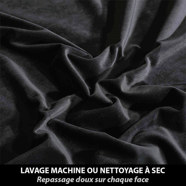 Svart termisk mörkläggningsgardin för sovrum