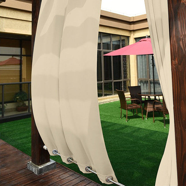 Ljusbeige utegardin för balkong och pergola