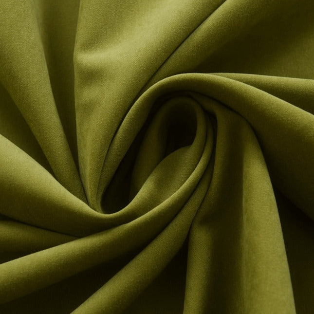 Enfärgad grön gardin för vardagsrum