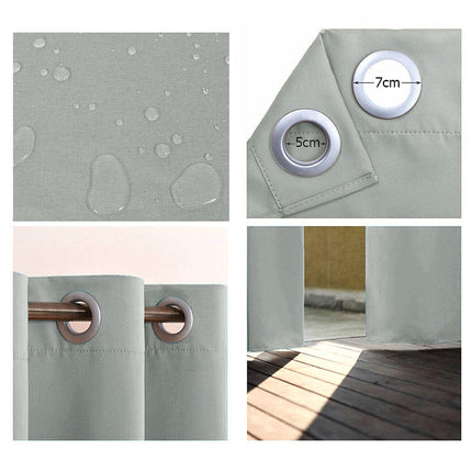 Ljus utomhusgardin för solskydd på altanen